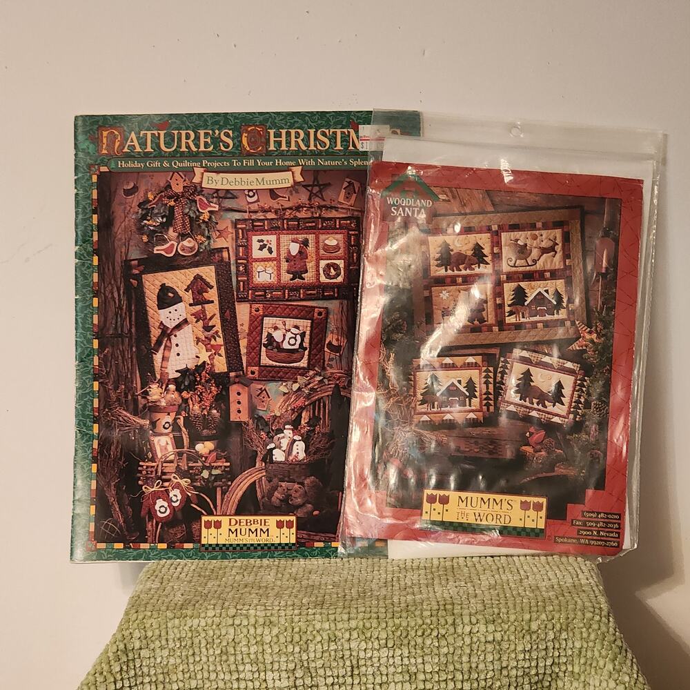 Debbie Mumm Christmas Quilt Pattern Bundle Nature’s Christmas & Woodland Santa